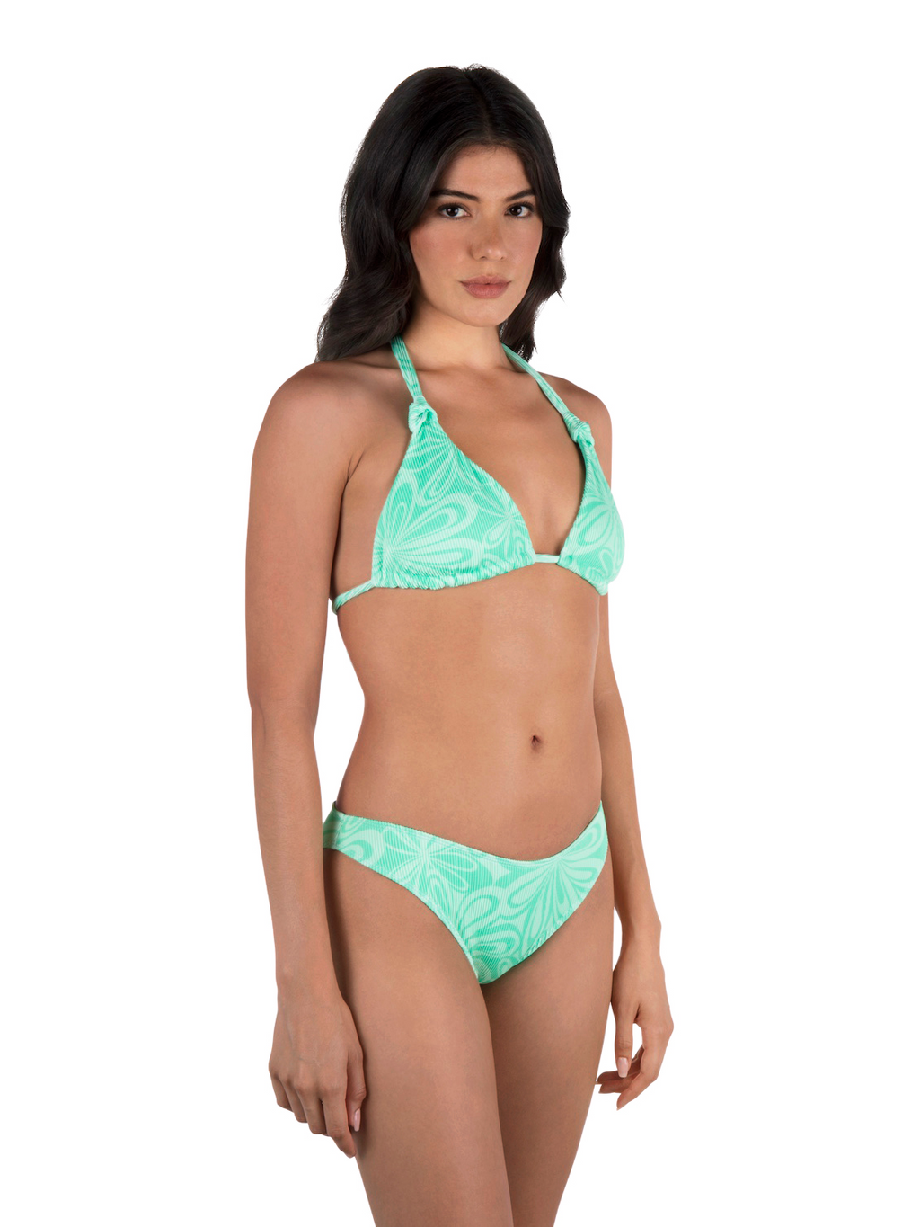 Daisy Burst Knot Triangle Top
