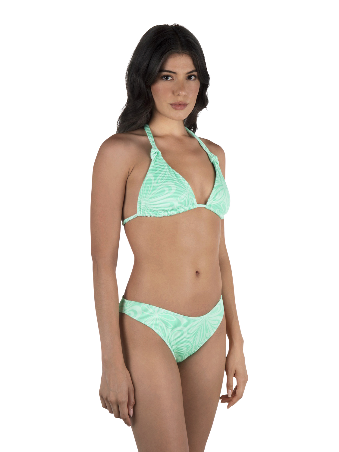 Daisy Burst Knot Triangle Top