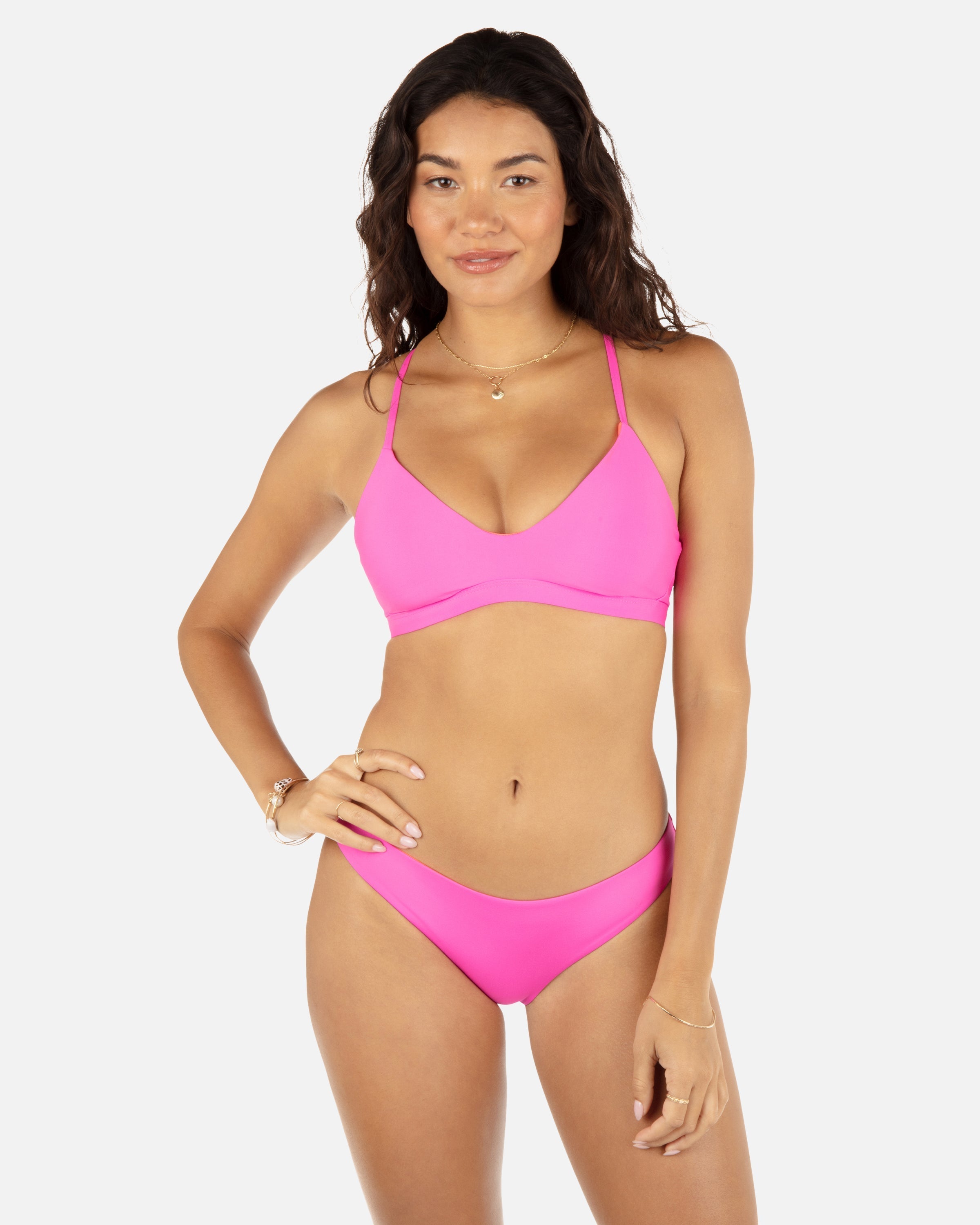 Solid Adjustable Bikini Top