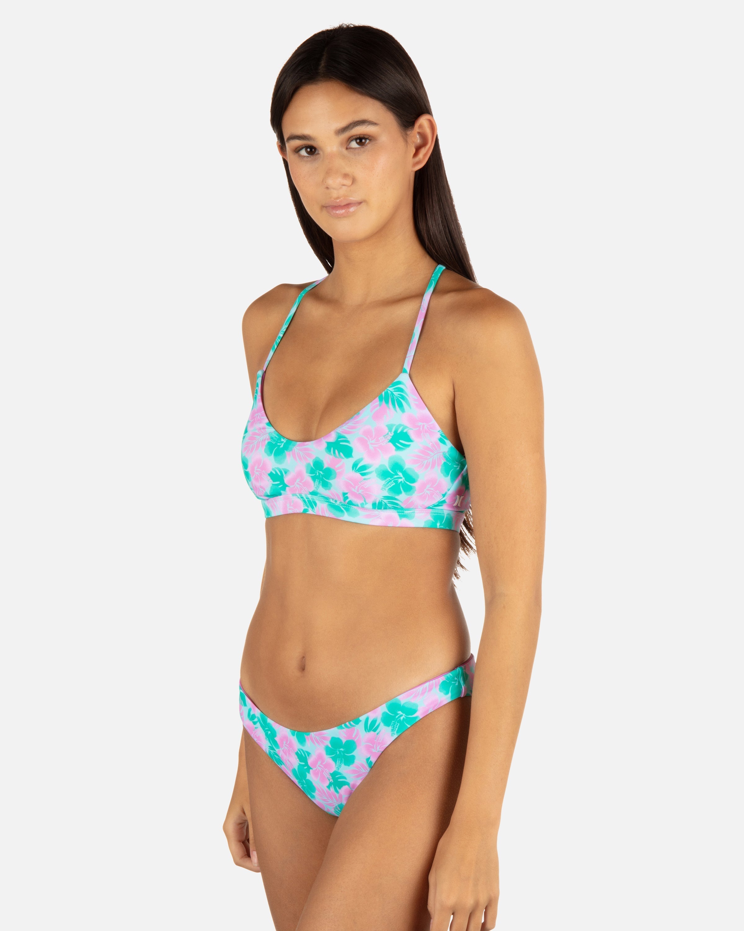 Lani Floral Adjustable Bikini Top