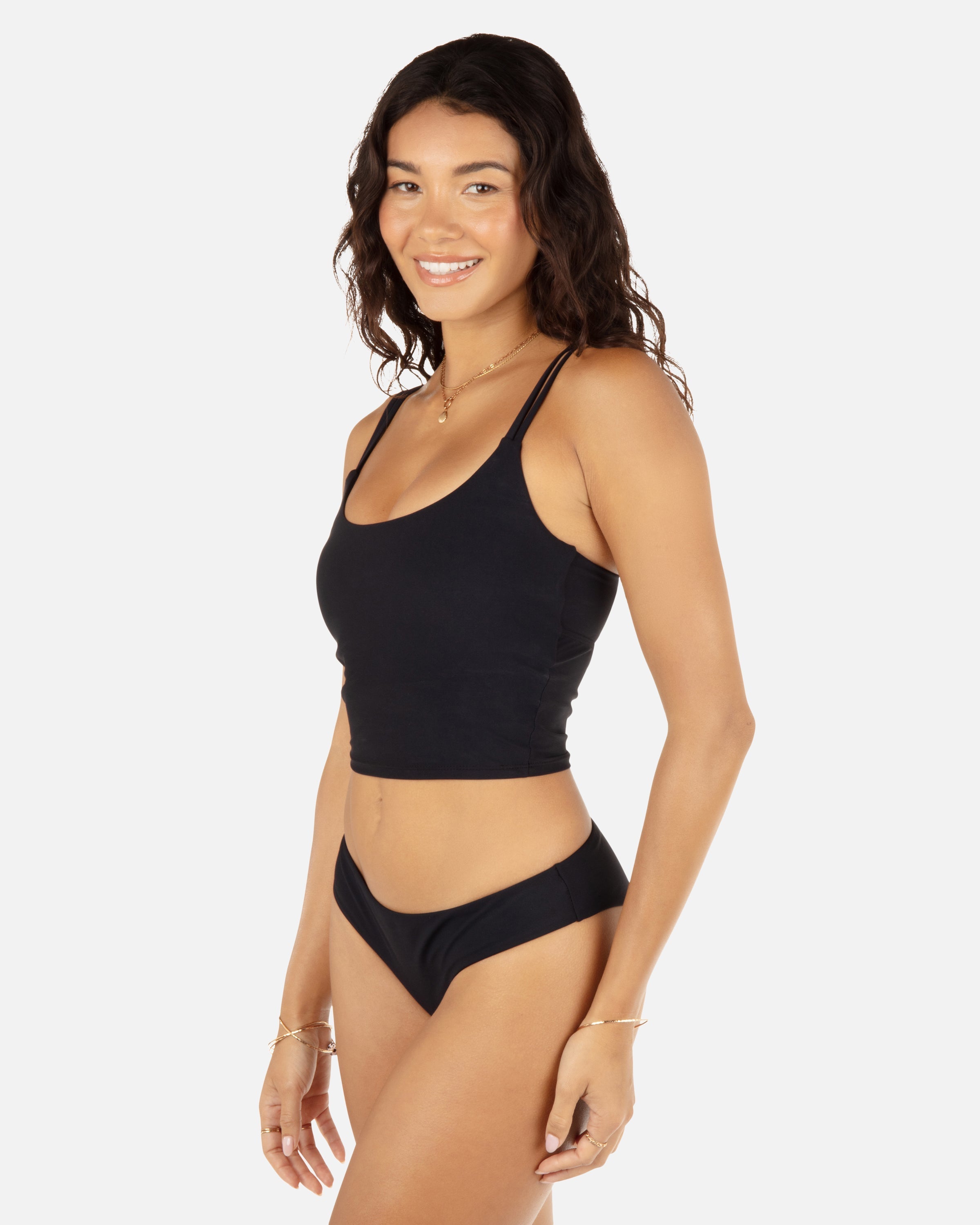 Max Solid Mid Rise Cheeky Bottom