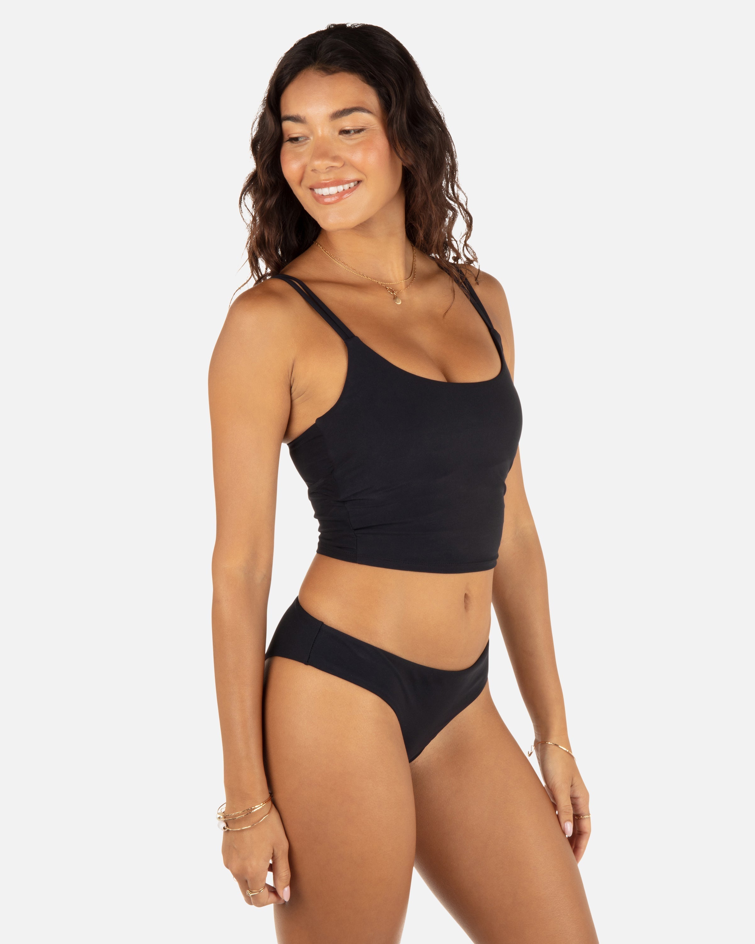 Max Solid Mid Rise Cheeky Bottom